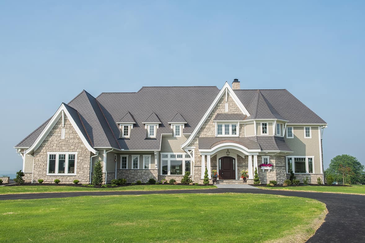 Enviroslate Charcoal Grey roof by Enviroshake, installed to replicate the look of natural slate in a modern charcoal color.
